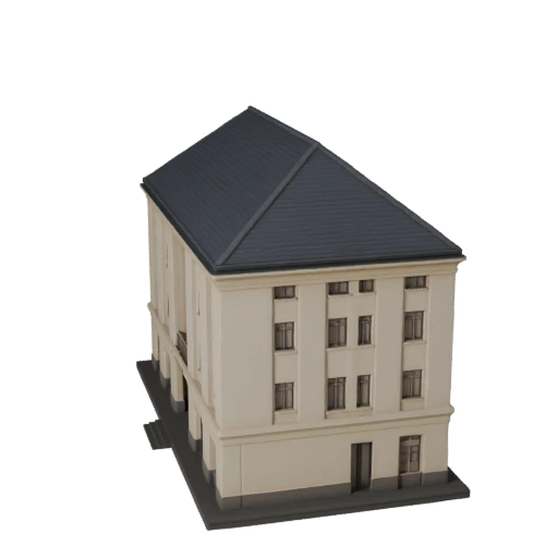 Printable Bungalow STL 3D Model - Scale Asset for Scale Mockups