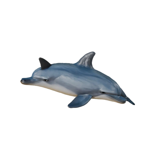 Grand Dauphin Haute Poly Modèle 3D - Actif STL pour Impression