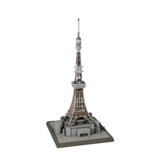3D модель Токийской башни для Blender - Рендер-ресурс для архитектуры
