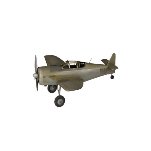 Vintage Fighter Plane 3D Model for Blender - Render Ready