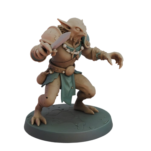 Fantasy Goldcrest Goblin Bogenschütze Miniatur STL - Krallen