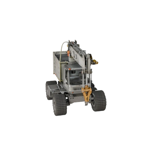 Camion gru 3D Model per Unity - Asset di gioco low poly