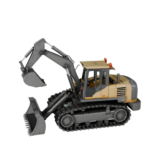 Bulldozer 3D Model for Unity - Low Poly Game Asset
