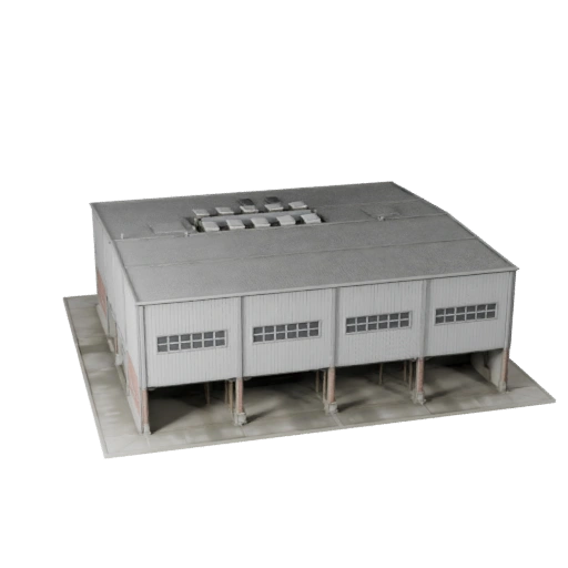 Industrieller Schuppen 3D-Modell für Unreal - Echtzeit-Asset