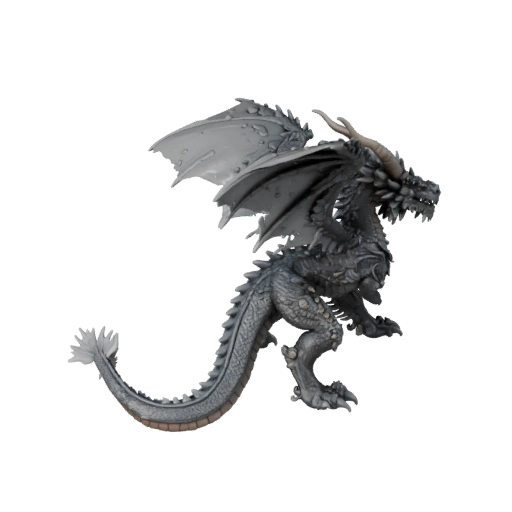 Modelo 3D de Dragón de Tormenta de Alto Poligonaje - Activo STL Detallado para Impresión