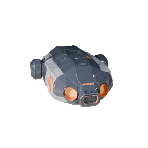 Low Poly Crew Capsule 3D Model for Unity & Unreal Games