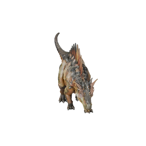 Modèle 3D Therizinosaurus pour Blender - Asset PBR avec Textures