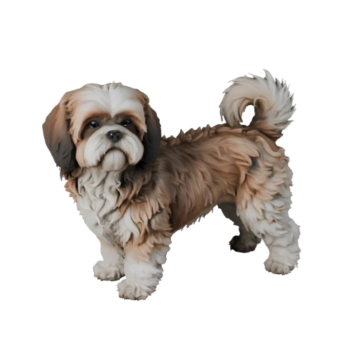 Modelo 3D de Cão Shih Tzu para Unity - Asset Pronto para Jogo, FBX | PBR