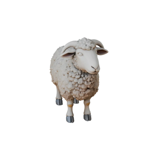 Modelo 3D de Oveja de Alto Poligonaje - Recurso STL Detallado para Impresión