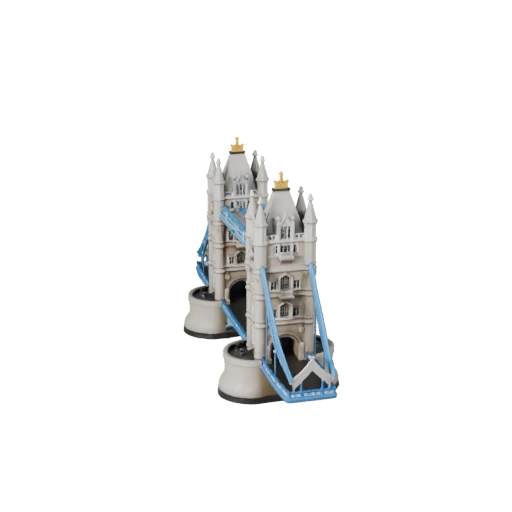 Printable Tower Bridge STL 3D Model - Printable Scale Asset