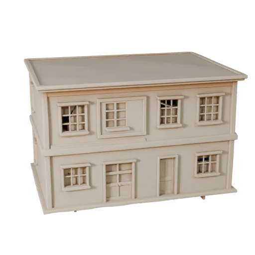 Печатная модель крошечного дома STL 3D - Масштабный актив для масштабных макетов