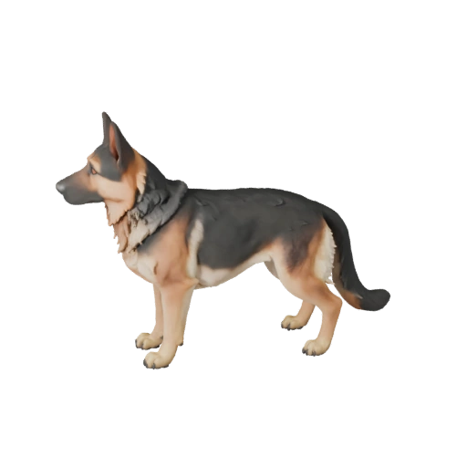Modèle 3D Haute Poly Berger Allemand - Asset STL pour Impression