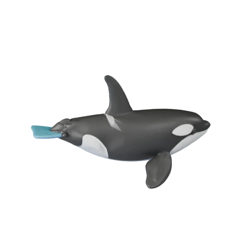 High Poly Orca 3D Model - Detailed STL Asset for Printing | PBR