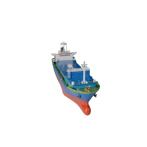 Modelo 3D de Buque Portacontenedores Listo para Juegos para Uso en Tiempo Real