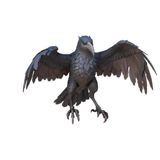 Raven 3D Model for Blender - PBR Asset with Textures | Royalty-Free