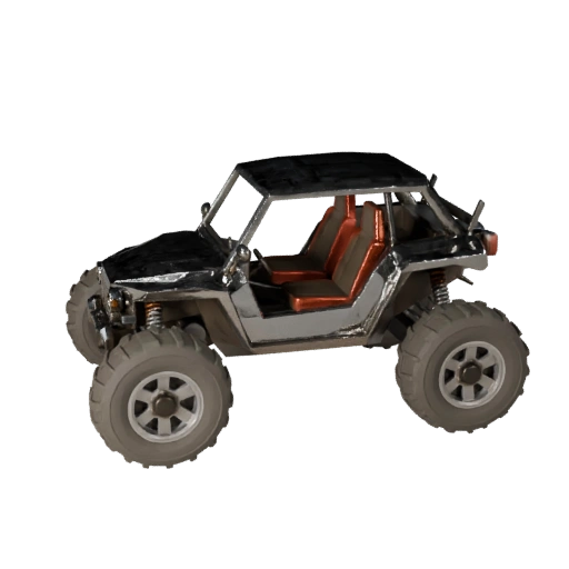 Low Poly Dune Buggy 3D Model for Unity & Unreal PBR Asset