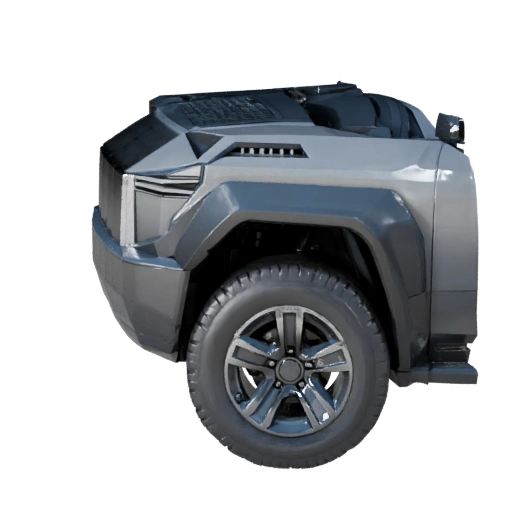 Modelo 3D de SUV Futurista - Asset High Poly PBR para Estúdio