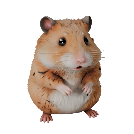 Hamster 3D Model for Unity - Game Ready Asset, FBX | Royalty-Free