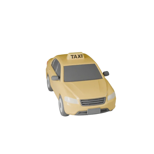 Modello 3D Taxi per Unity - Asset Low Poly PBR (Legacy)