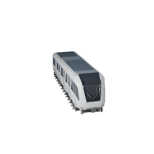 Low Poly Futurischer Monorail 3D-Modell für Unity & Unreal
