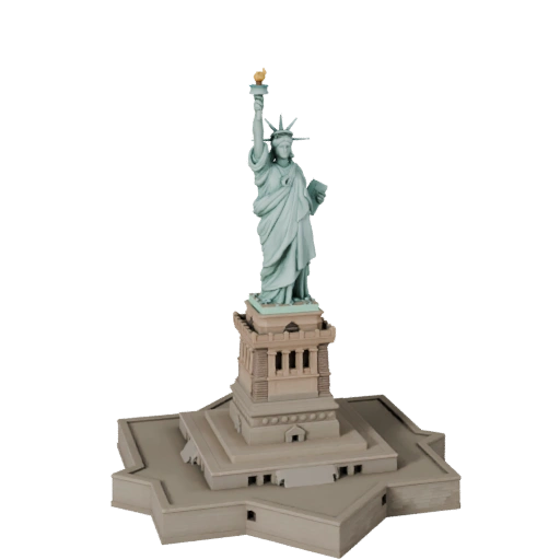 Modello 3D Statua della Libertà per Blender - Asset di Rendering