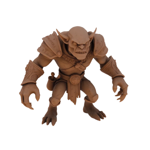Fantasy Gieriger Goblin Bogenschützen Miniatur STL