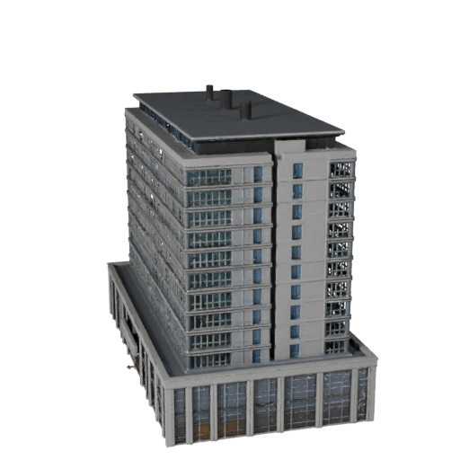3D модель бизнес-центра для Blender - Рендер-ресурс