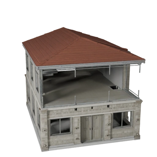 Модульный комплект крыши 3D модель для Blender - Рендер-ассет
