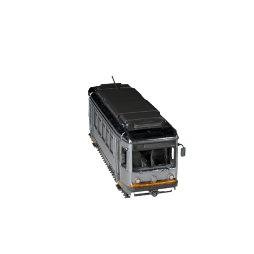 Modelo 3D de Tranvía para Unity - Asset Poligonal Bajo PBR