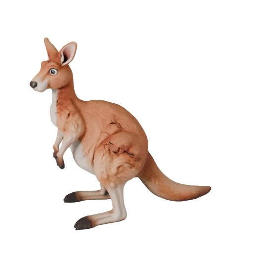 Cartoon Känguru 3D Modell - Stilisierte Asset für Animation | PBR