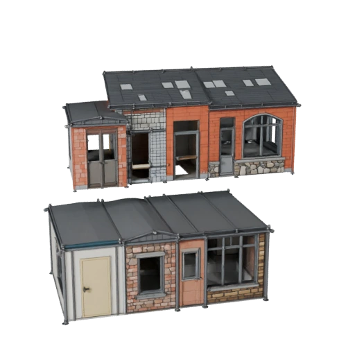 Stylized Modular Apartment Kit 3D Model - Game Asset