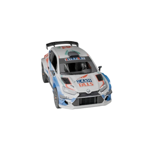 Printable Rally Car STL 3D Model - Display & Collectibles (Legacy)