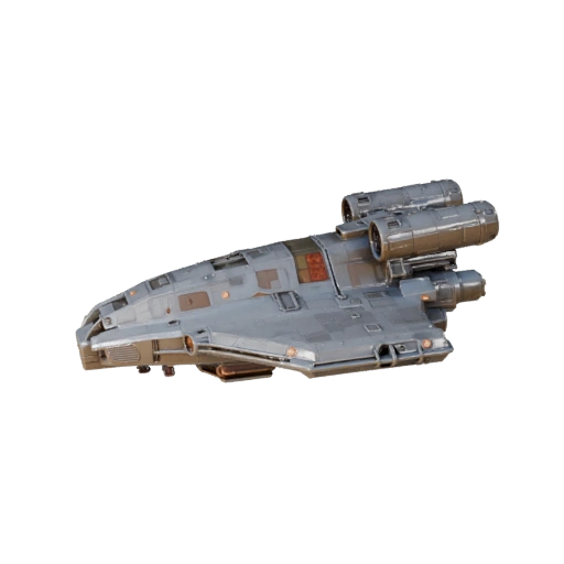 Deep Space Freighter 3D Model for Unity - Low Poly Game