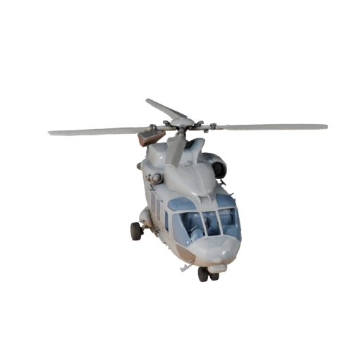 Elicottero da carico 3D Model per Blender e Giochi - Realistico