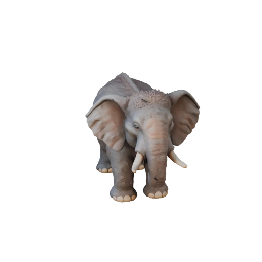 Modelo 3D de Elefante Asiático Desenho Animado - Asset Estilizado para Animação