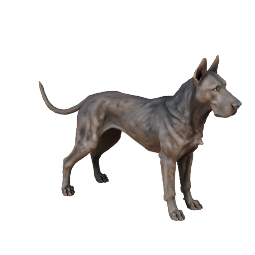 Cão Dogue Alemão 3D Model para Unidade - Asset Pronto para Jogo, FBX | PBR