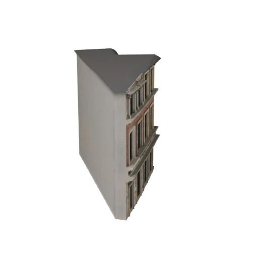 Modelo 3D de Fachada de Pedra para Unreal - Ativo em Tempo Real para Cenas UE