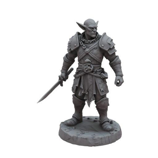 Fantasy Goblin Warrior Miniature STL - Ranged