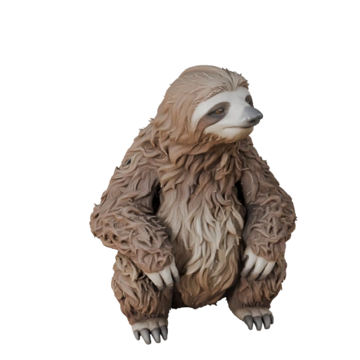 Sloth 3D Model for Blender - PBR Asset with Textures | Royalty-Free
