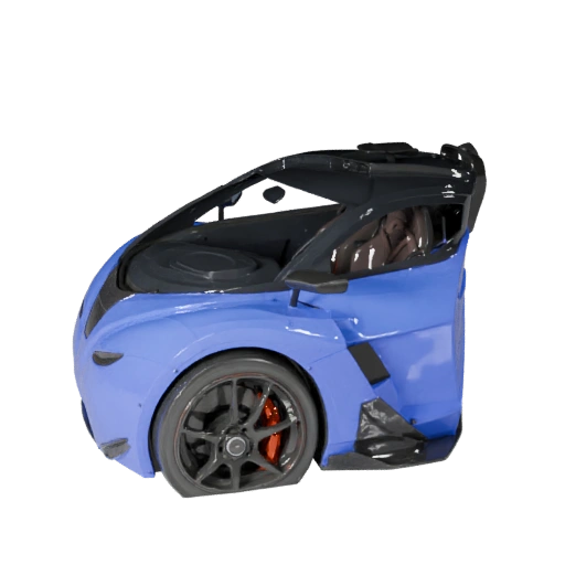 Hohe Poly Formel-Rennwagen 3D-Modell für Studio-Renderings - PBR
