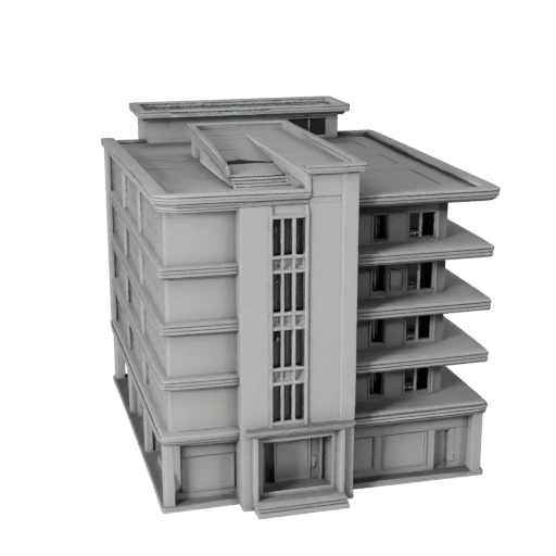 Printable Eco House STL 3D Model - Scale Asset for Scale Mockups