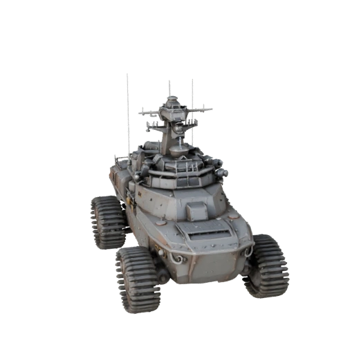 Zerstörer-Kriegsschiff 3D-Modell für Blender - Realistische PBR