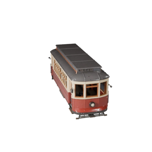 Vintage Tram 3D Model for Blender & Games - Realistic PBR