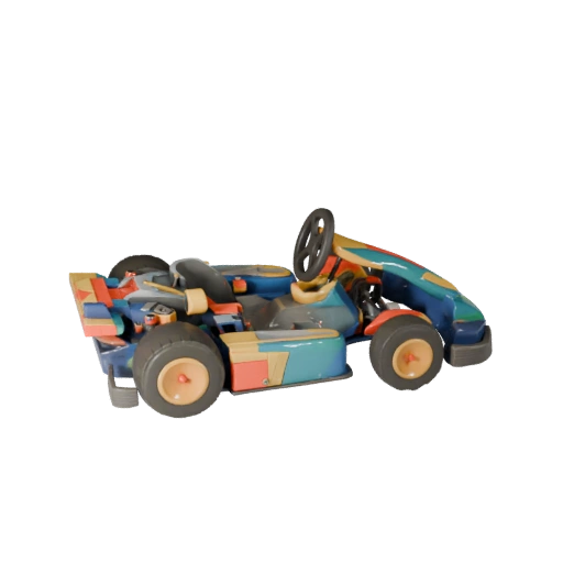 Modelo 3D Imprimível de Kart STL para Colecionáveis e Exibição