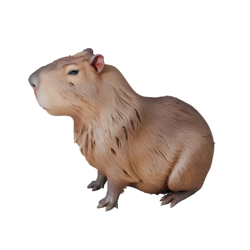 Modèle 3D de Capybara pour Blender - Asset PBR avec Textures | PBR