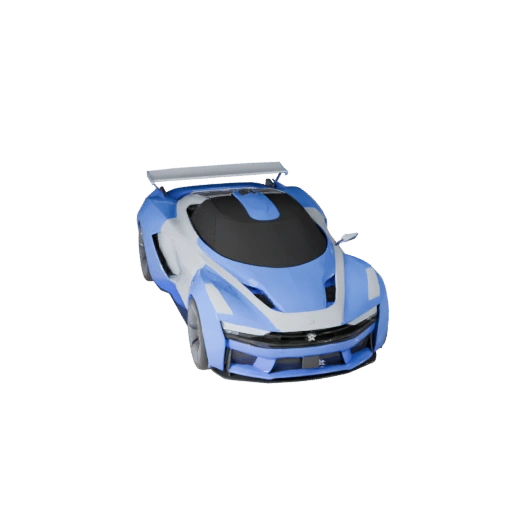 Futuristic Car 3D Model for Unreal Engine - Game Ready