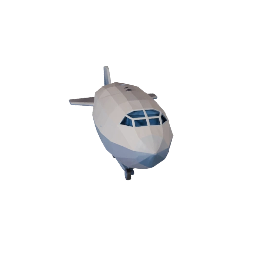 Low Poly Airship 3D Model for Unity & Unreal PBR Asset