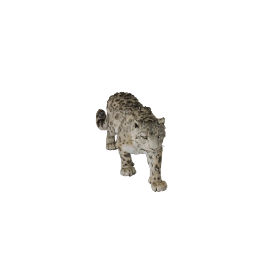Realistic Snow Leopard 3D Model - Rigged PBR Asset for Games