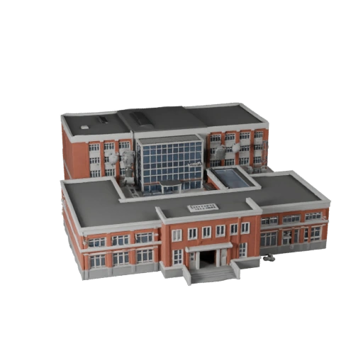 Modello 3D Edificio Scolastico per Unreal - Asset Realtime