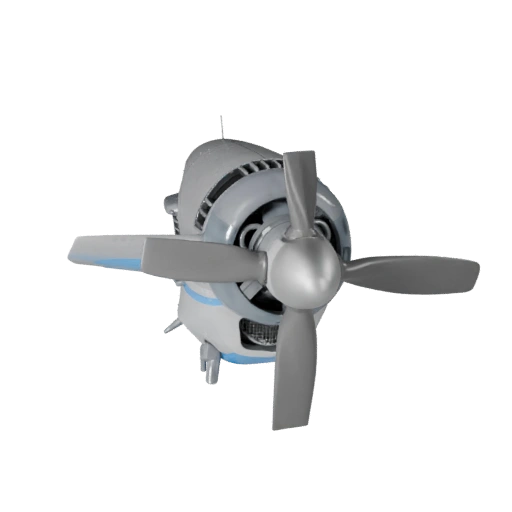 Aircraft Propeller 3D Model for Unity - Low Poly Game